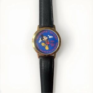 Mickey Mouse Gold and Black Watch cast member only rare